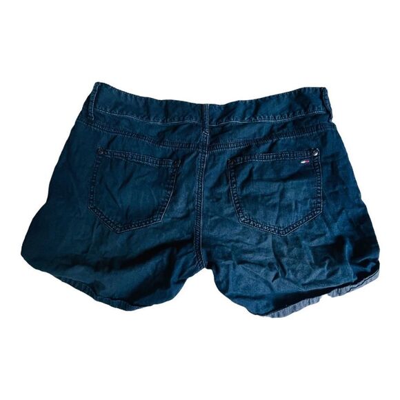 TOMMY HILFIGER Navy Blue Chino Jean Shorts Waist Size 32” - Picture 2 of 3